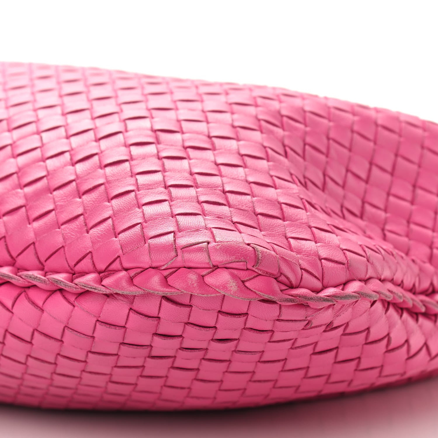 Bottega Veneta Nappa Intrecciato Maxi Veneta Hobo Fuchsia 9 of 9