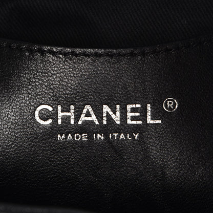 Chanel Iridescent Calfskin Quilted Large Just Mademoiselle Dark Grey 6 of 8