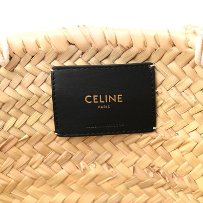 Celine X DAVID KRAMER Raffia Calfskin Panier Bag White 6 of 8