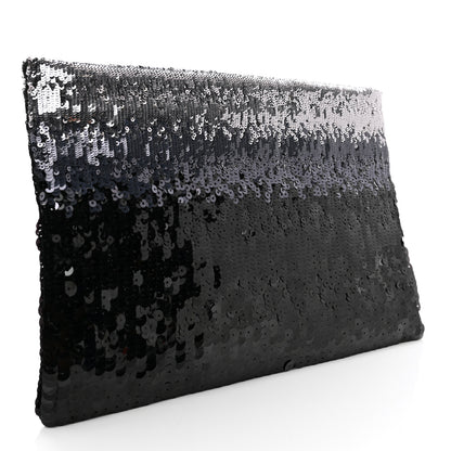 Prada Sequin Ombre Clutch Acciaio 3 of 6