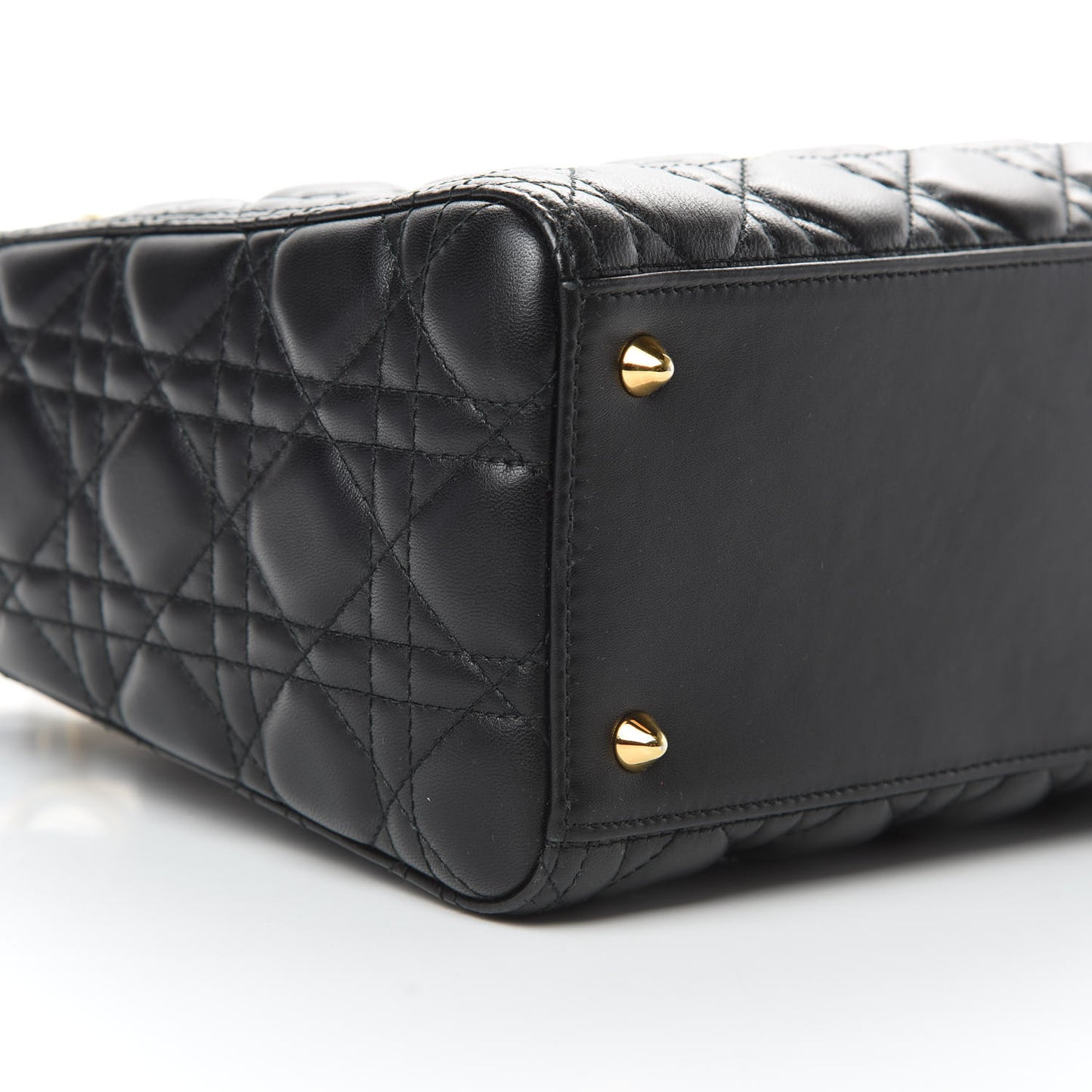 Lambskin Cannage Medium Lady Dior Black