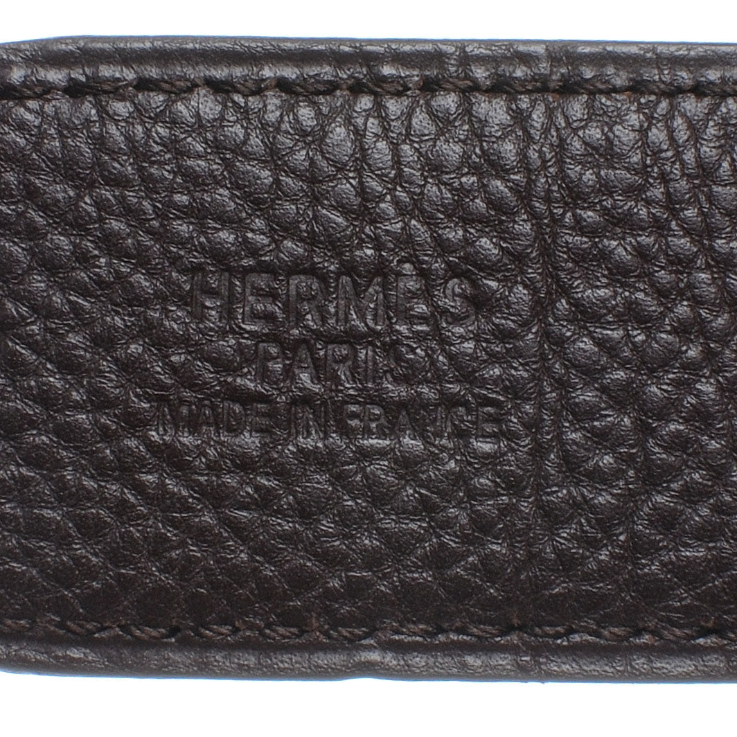 Leather Reversible Constance H Belt 90 Black and Brown