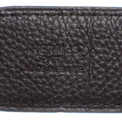 Hermes Leather Reversible Constance H Belt 90 Black and Brown 5 of 7