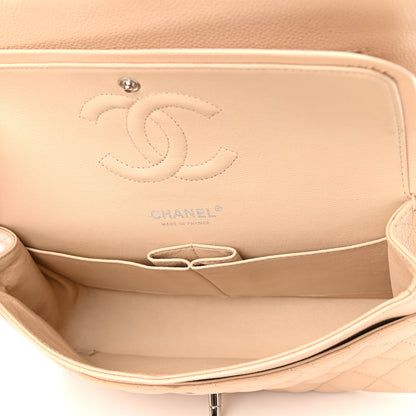 Chanel Caviar Quilted Medium Double Flap Beige 5 of 14