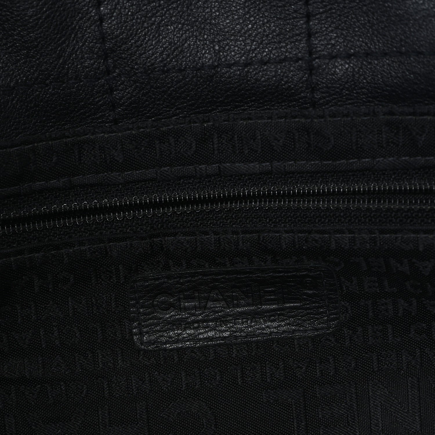 Chanel Lambskin Square Stitched Tote Black 6 of 10