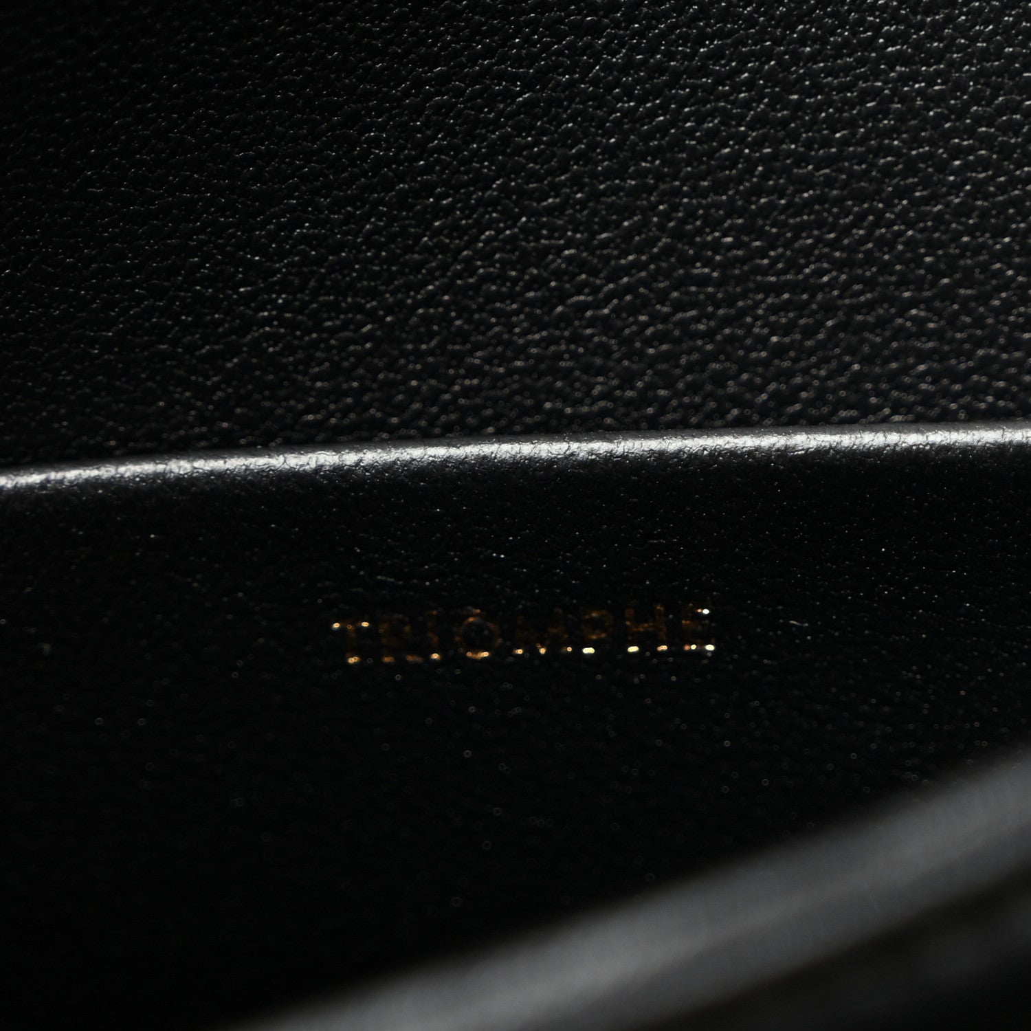 Celine Shiny Calfskin Teen Triomphe Black 7 of 11