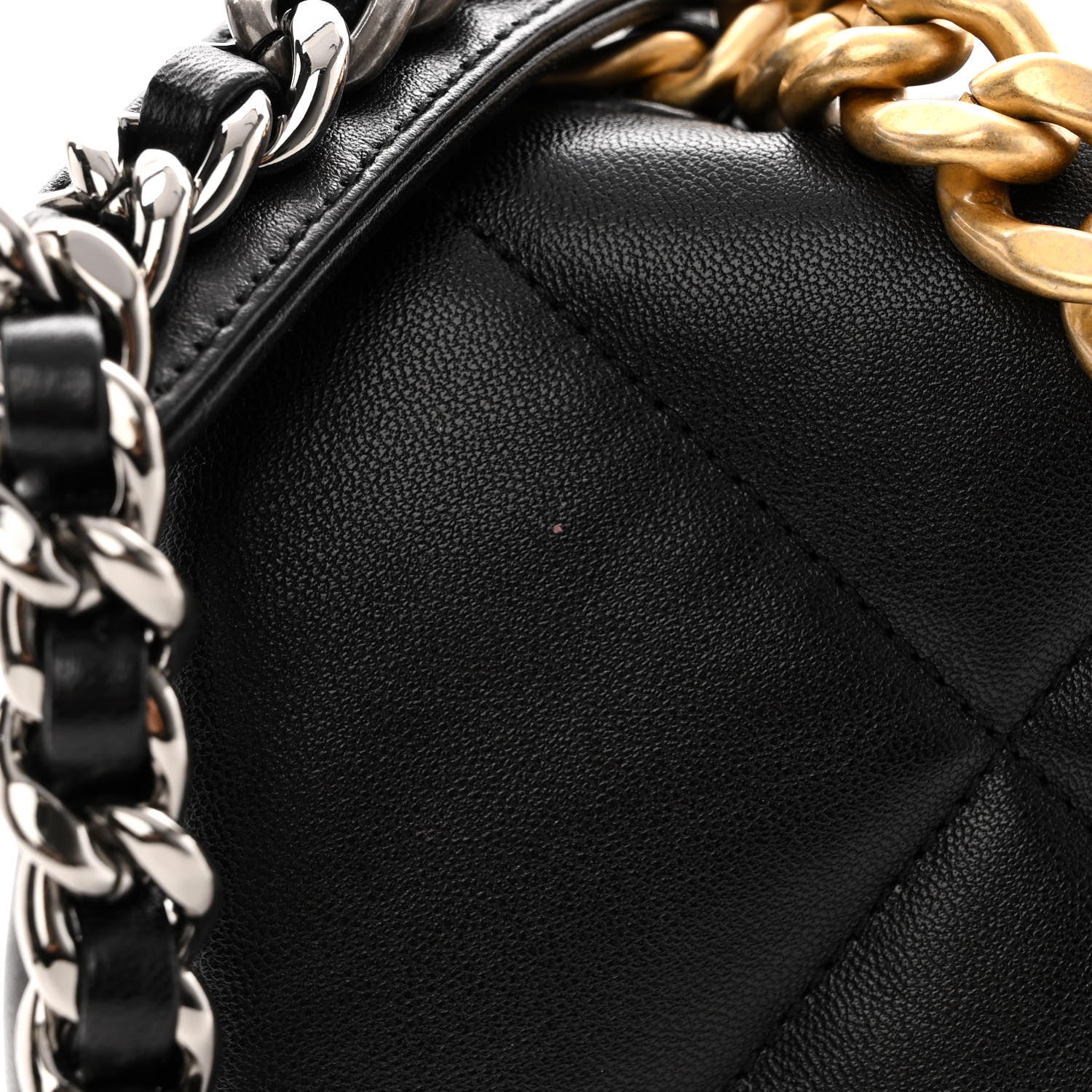 Chanel Lambskin Quilted Medium Chanel 19 Flap Black 11 of 12