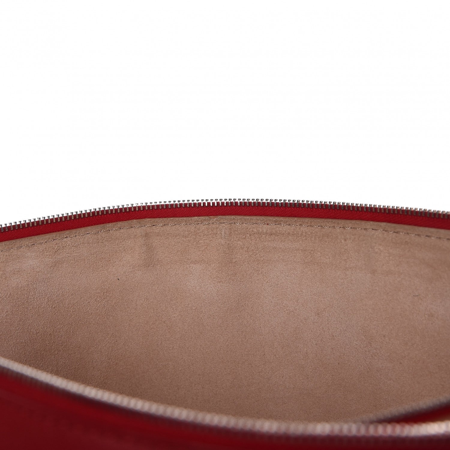 Celine Lambskin Soft Trio Zipped Bag Bright Red 9 of 11