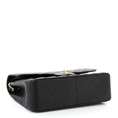 Chanel Caviar Quilted Jumbo Double Flap Black 4 of 10