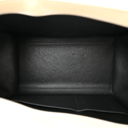 Celine Smooth Calfskin Small Trapeze White Black 5 of 12
