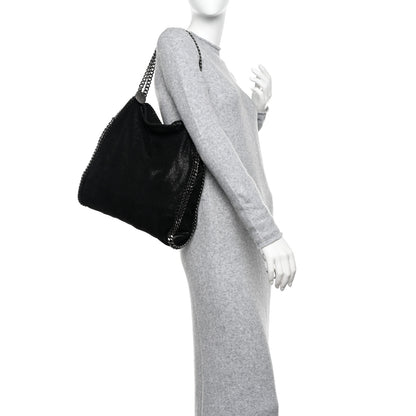 Stella McCartney Shaggy Deer Falabella Fold Over Tote Black 2 of 9