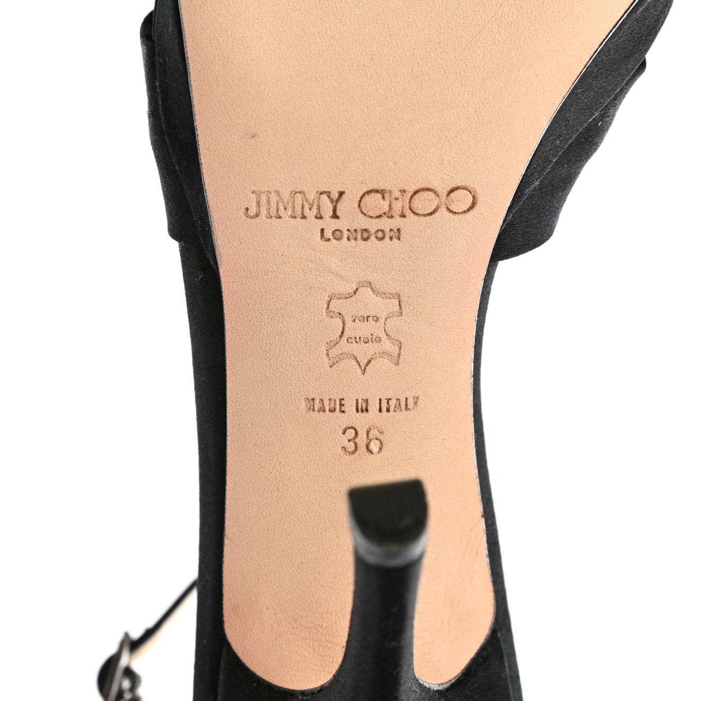 Satin Macy Sandals 36 Black