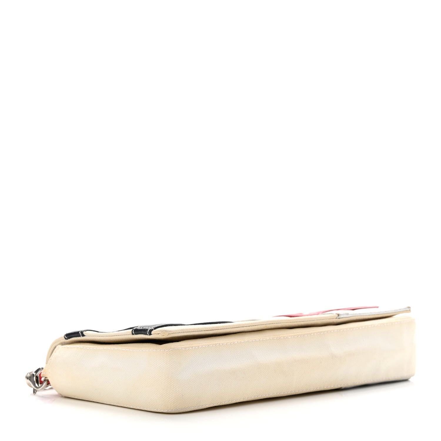 Chanel Canvas Metallic Lambskin Chocolate Bar N°5 Bag White 4 of 15