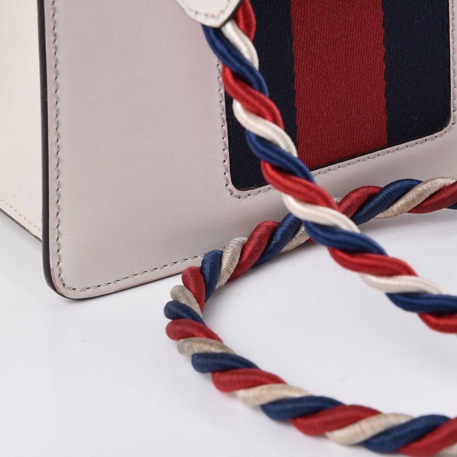 Gucci Calfskin Mini Sylvie Top Handle Bag White 15 of 19