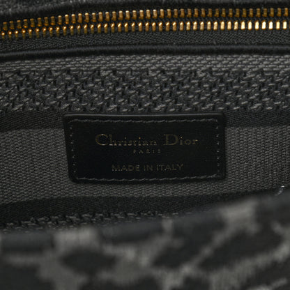 Christian Dior Canvas Mizza Embroidered Medium Lady D-Lite Gray 6 of 12