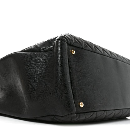 Chanel Caviar Quilted XL Grand Shopping Tote GST Black 9 of 10