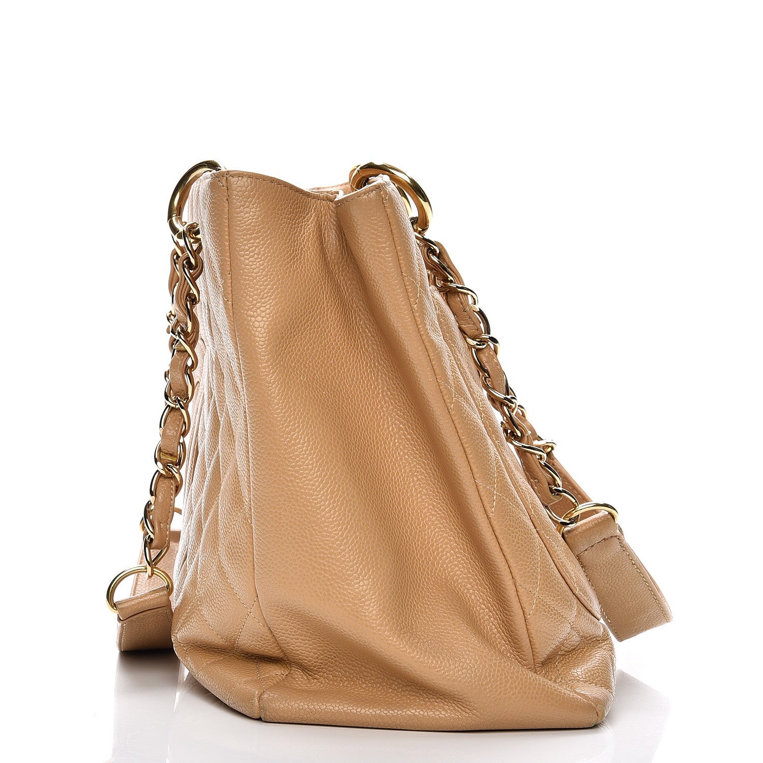Chanel Caviar Quilted Grand Shopping Tote GST Beige 16 of 16