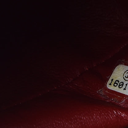 Chanel Caviar Quilted Jumbo Double Flap Burgundy 8 of 9