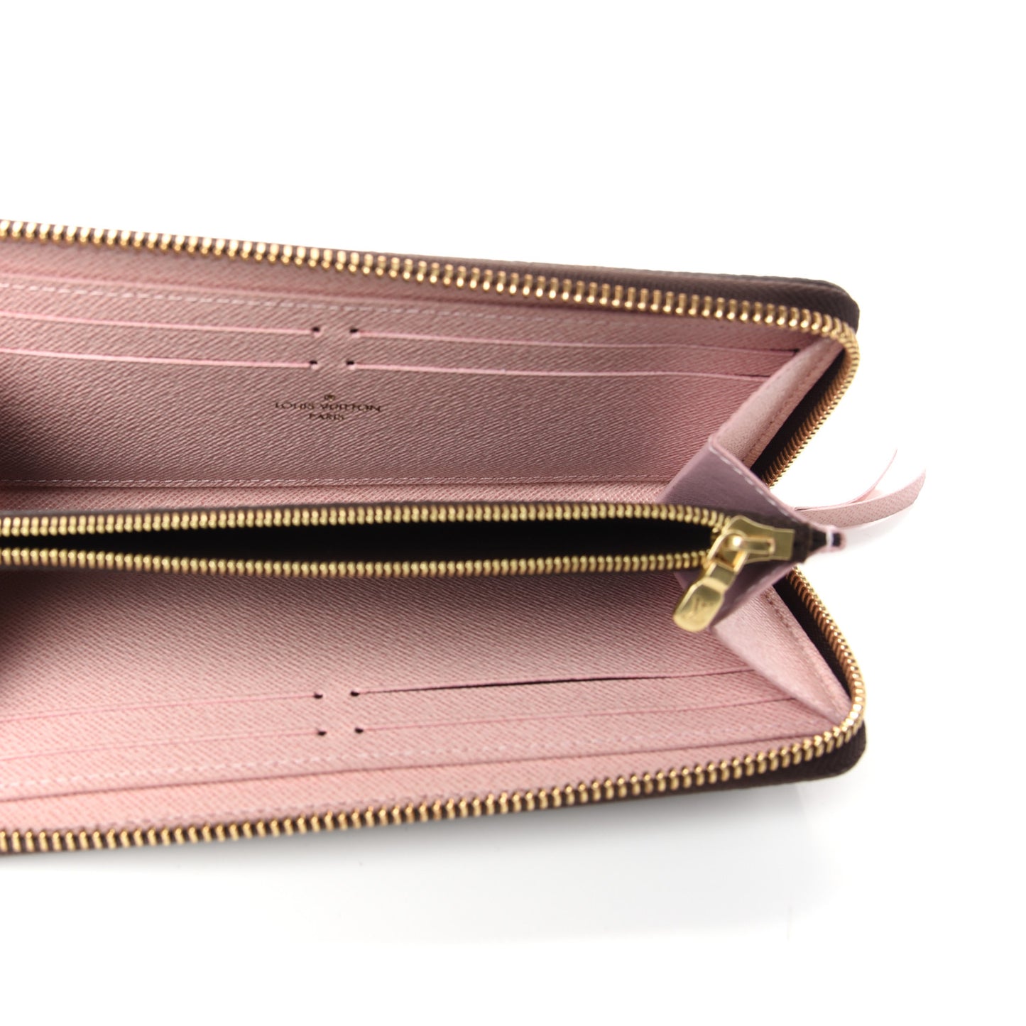 Monogram Clemence Wallet Rose Ballerine
