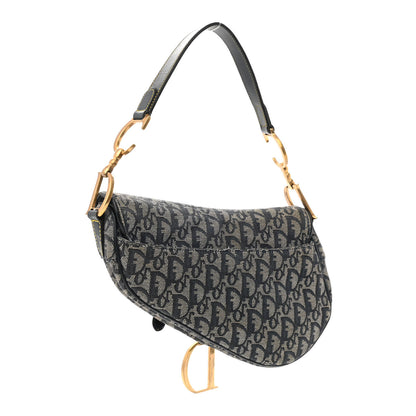 Christian Dior Monogram Saddle Bag Blue 3 of 16