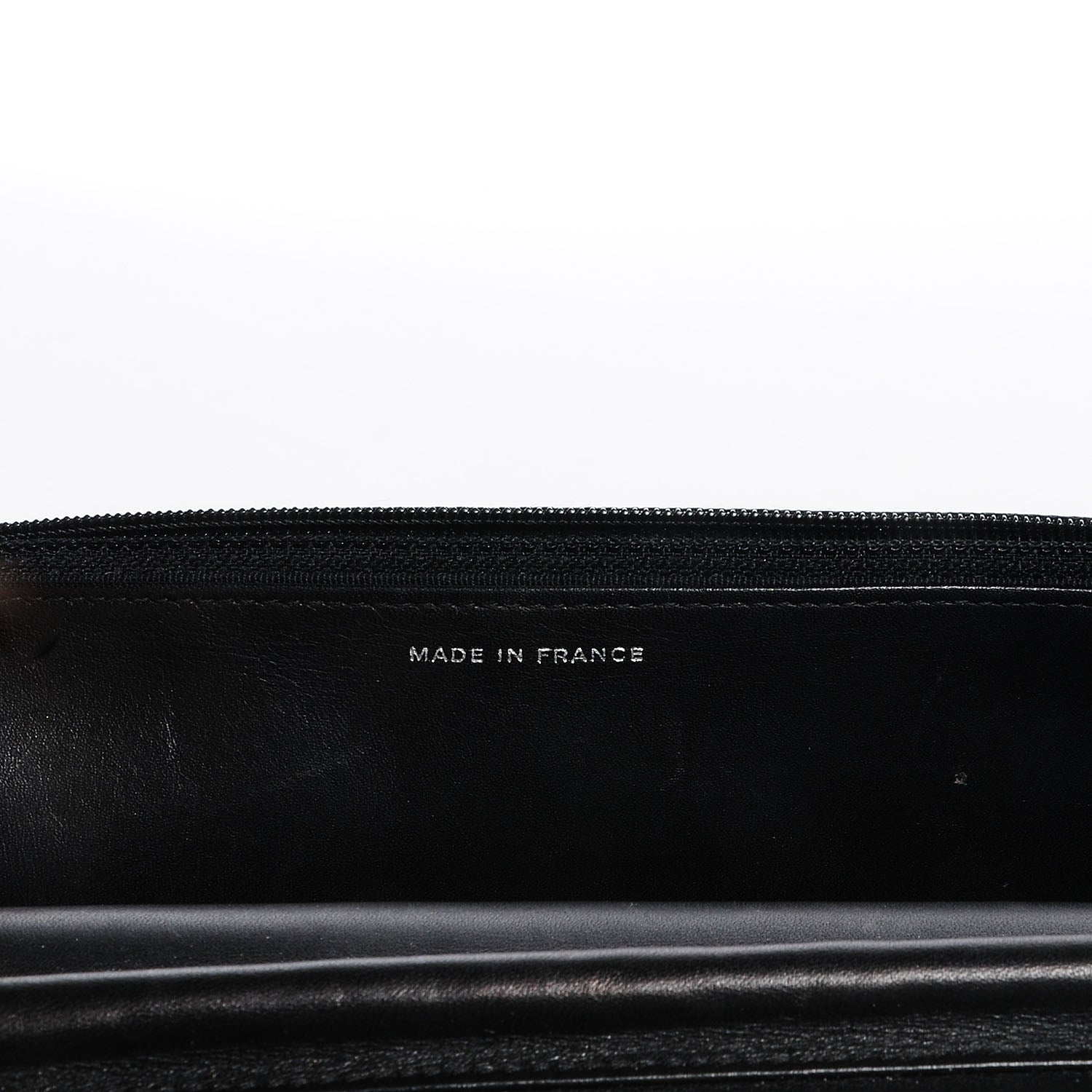 Chanel Calfskin Double Stitch Hamptons Wallet On Chain WOC Black 7 of 11