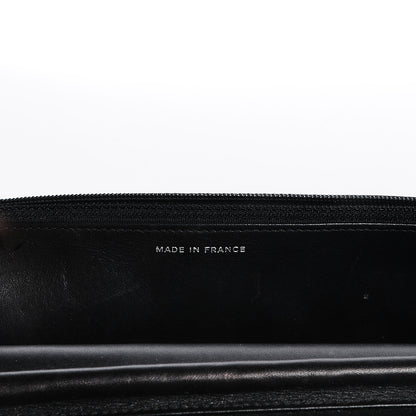 Chanel Calfskin Double Stitch Hamptons Wallet On Chain WOC Black 7 of 11