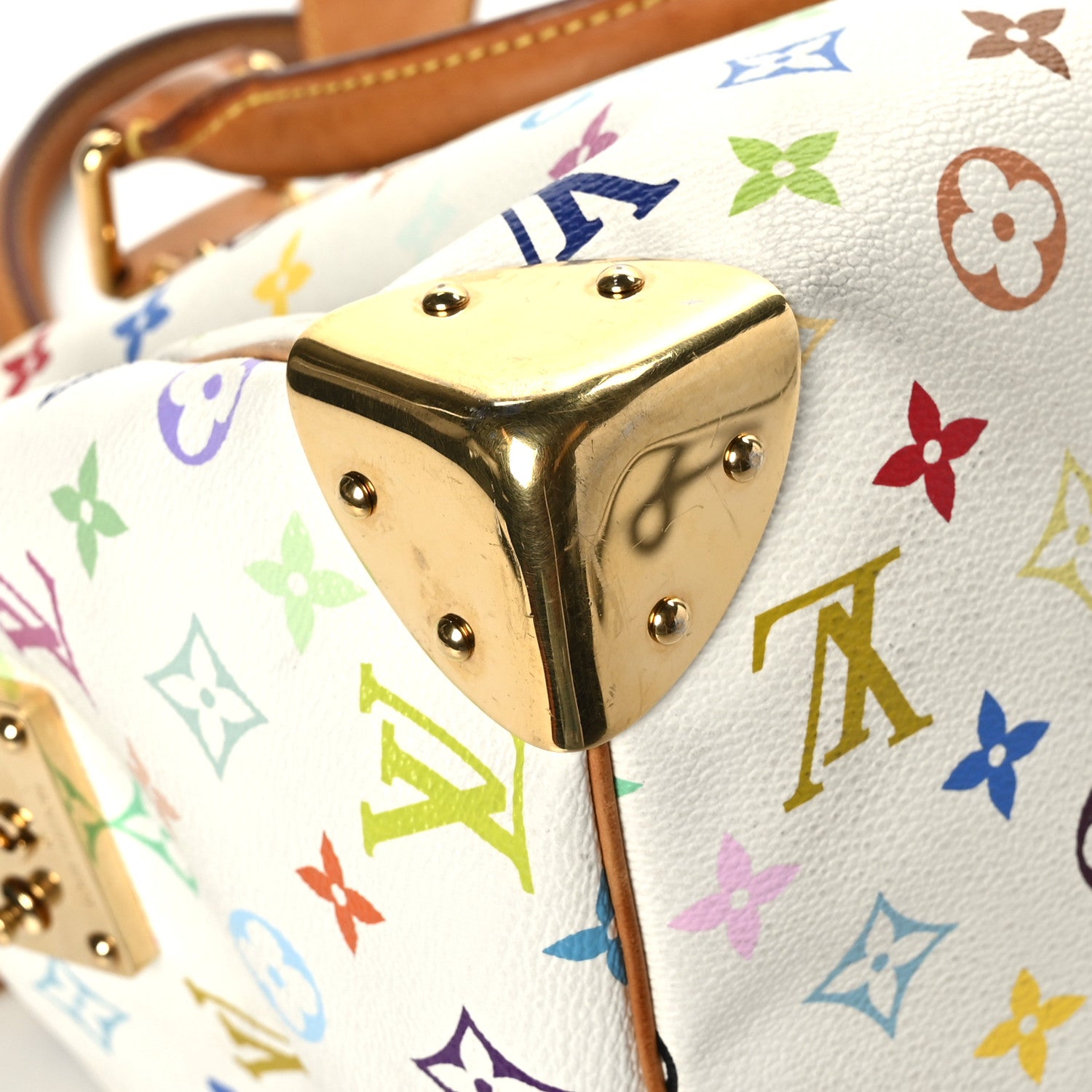 Louis Vuitton Monogram Multicolor Speedy 30 White 6 of 9