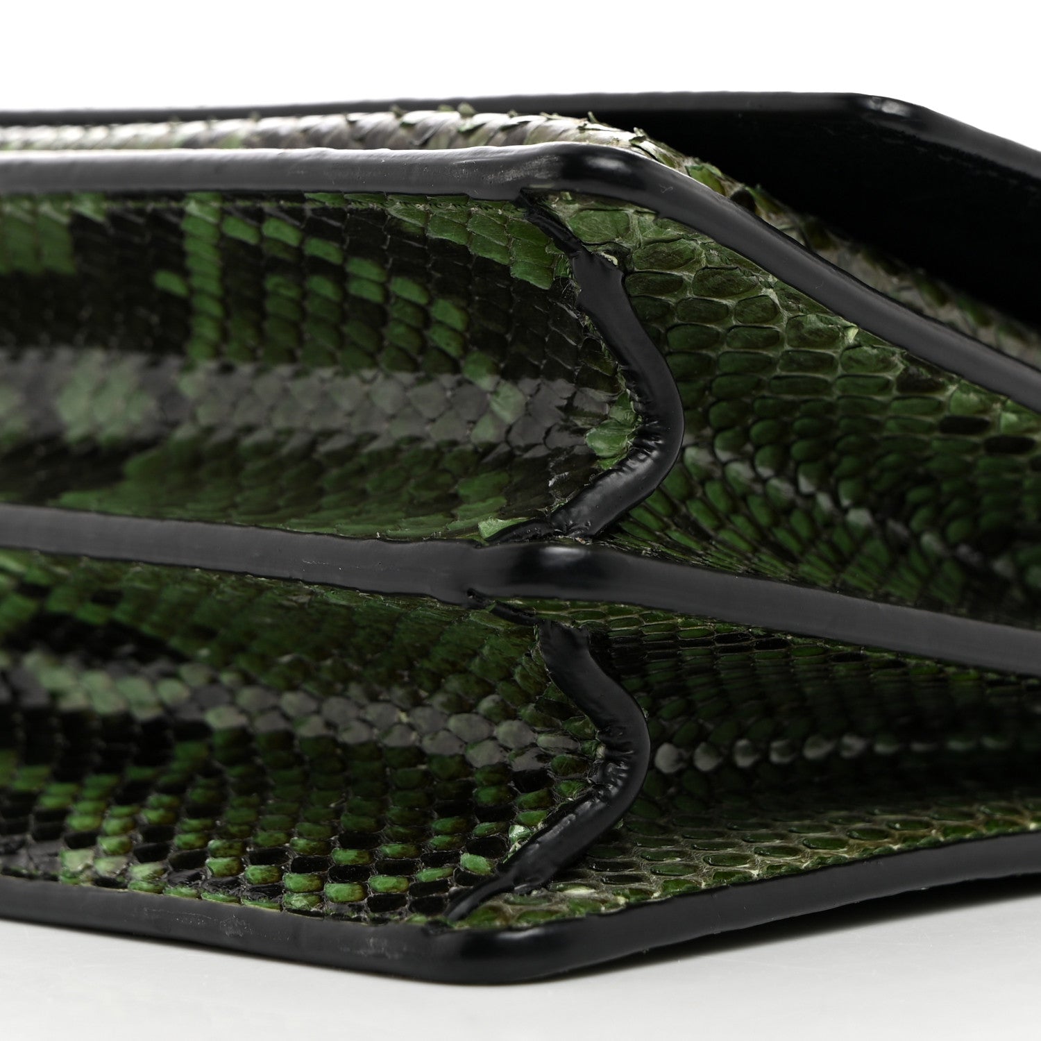 Saint Laurent Snakeskin Small Monogram Sunset Green 10 of 10