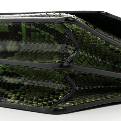 Saint Laurent Snakeskin Small Monogram Sunset Green 10 of 10
