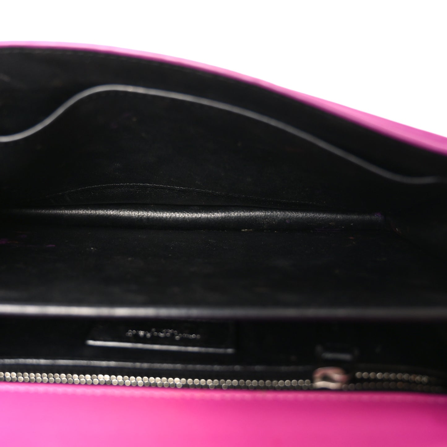 Smooth Calfskin Monogram Cassandra Clasp Bag Electric Fuchsia