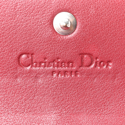 Christian Dior Patent Cannage Rendez-vous Chain Wallet Red 6 of 10