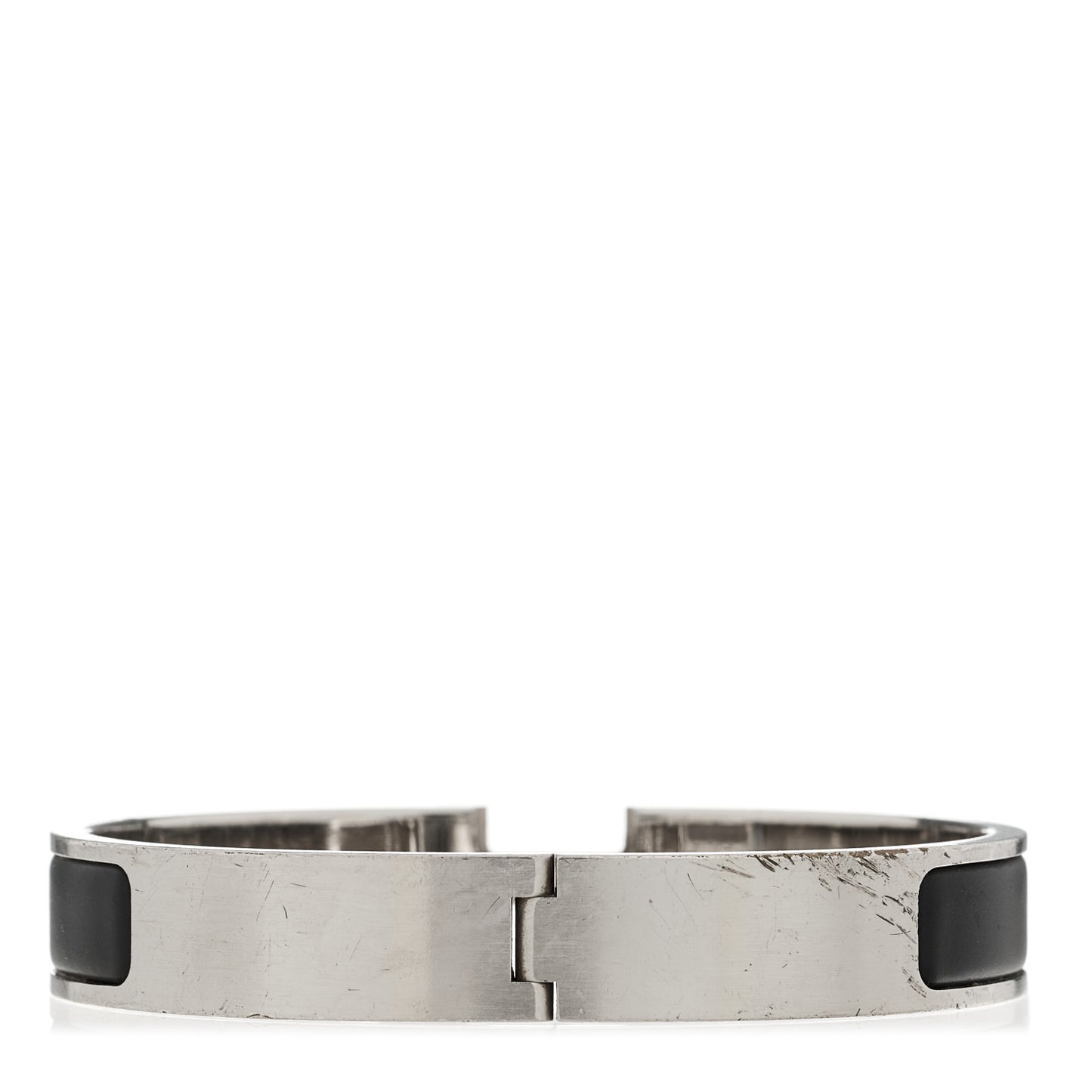 Matte Enamel Narrow Clic Clac HH Bracelet GM Black