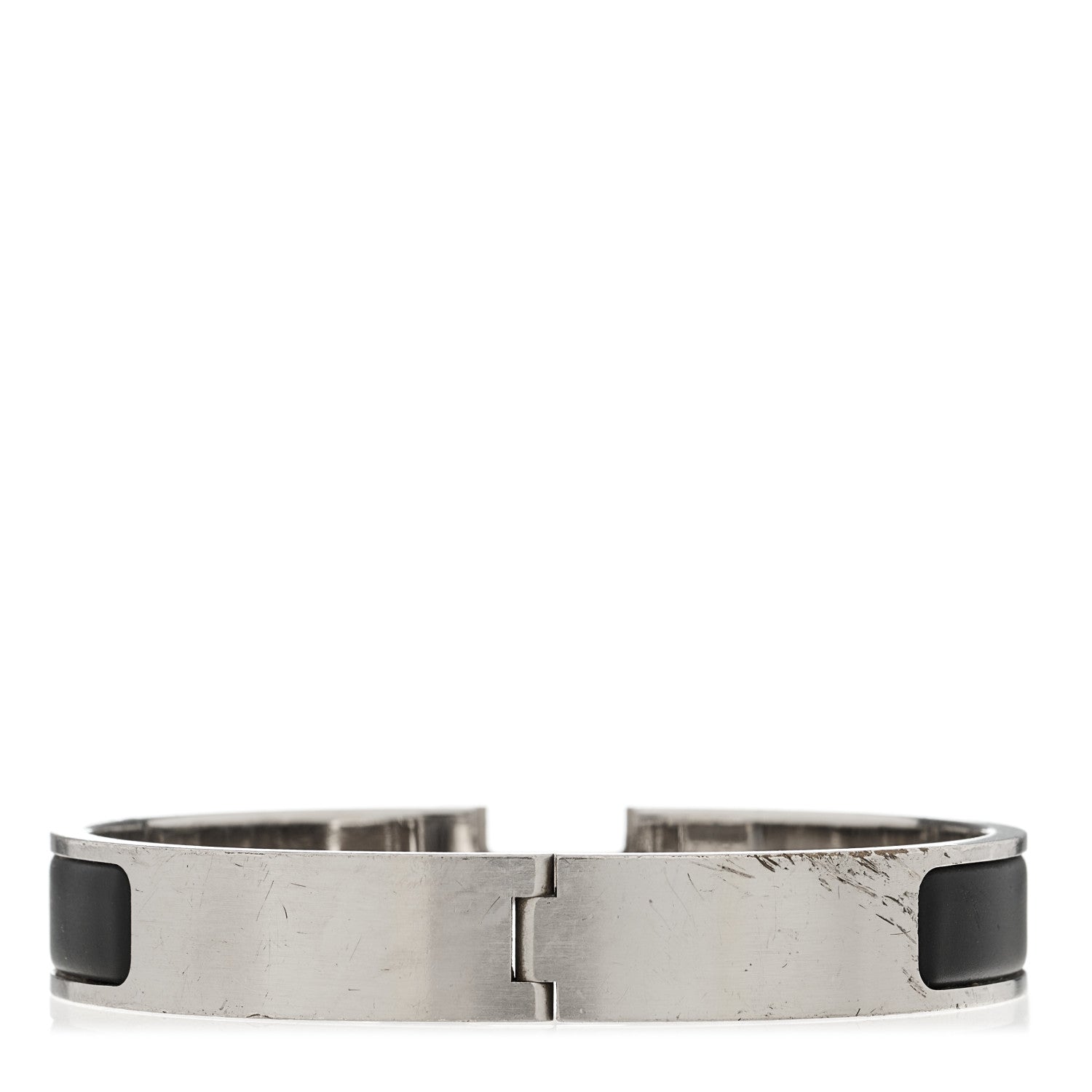 Hermes Matte Enamel Narrow Clic Clac HH Bracelet GM Black 2 of 4