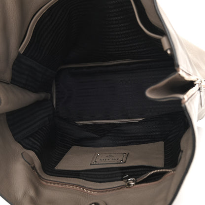 Prada Vitello Daino Side Zip Tote Argilla 5 of 12