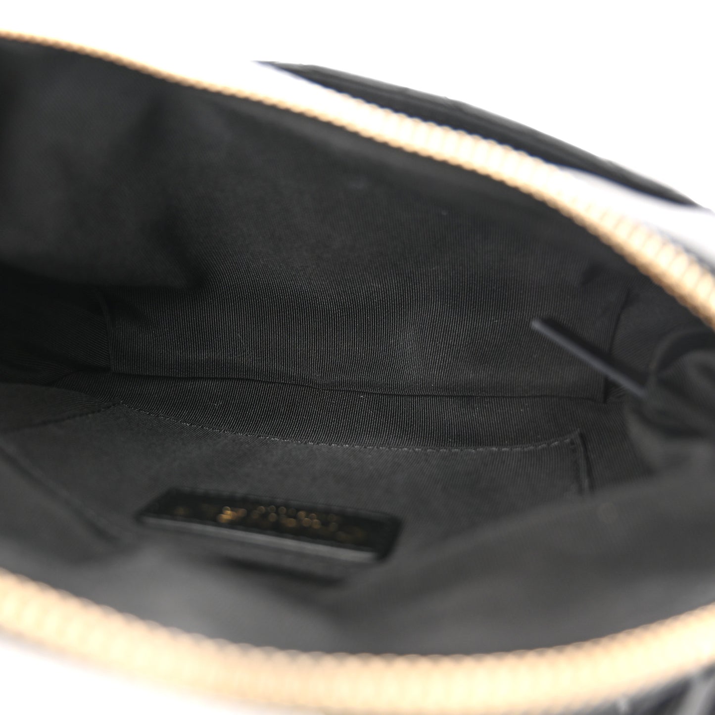 Lambskin Quilted Waist Bag Fanny Pack Black