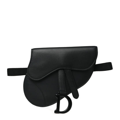 Christian Dior Ultra Matte Calfskin Saddle Belt Bag Black 1 of 9