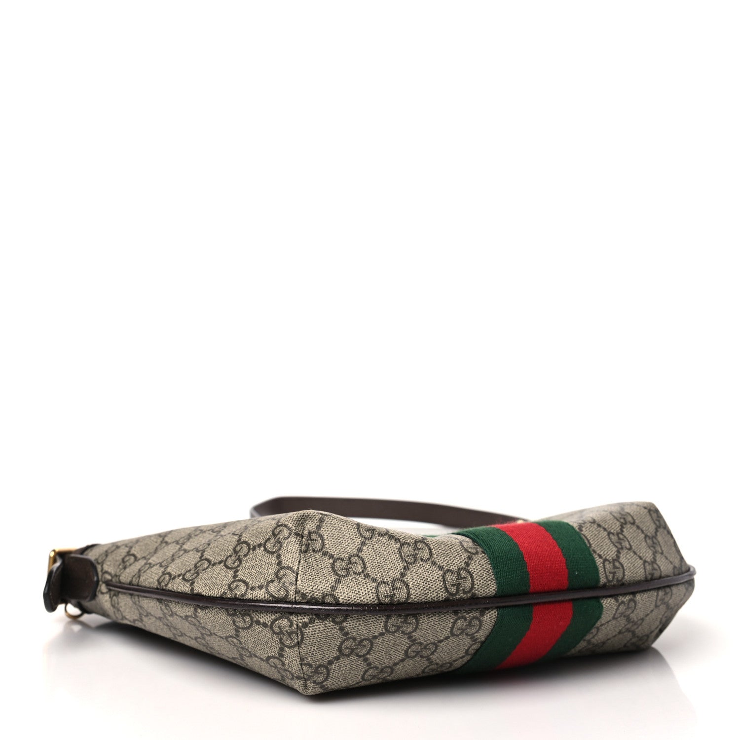 Gucci GG Supreme Monogram Web Small Ophidia Half Moon Hobo Brown 4 of 10