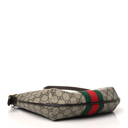 Gucci GG Supreme Monogram Web Small Ophidia Half Moon Hobo Brown 4 of 10