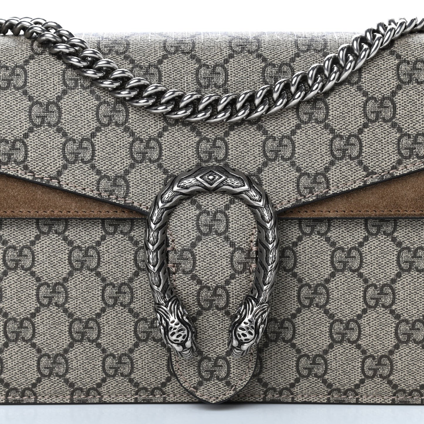 GG Supreme Monogram Small Dionysus Shoulder Bag Taupe