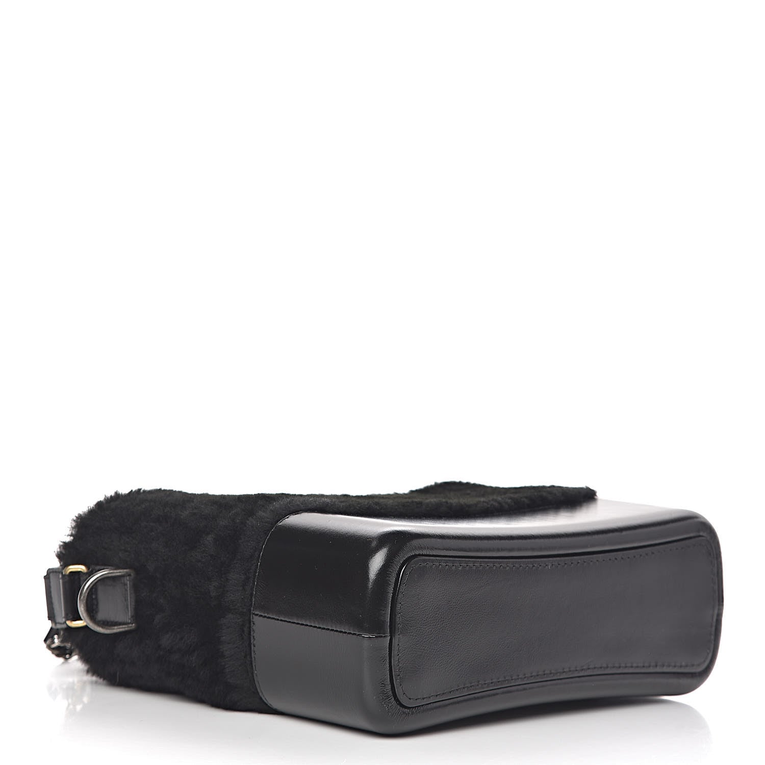 Chanel Shearling Medium Gabrielle Hobo Black 4 of 10