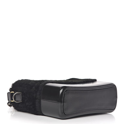 Chanel Shearling Medium Gabrielle Hobo Black 4 of 10
