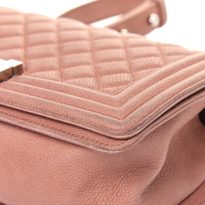 Chanel Caviar Quilted Medium Boy Flap Light Pink 14 of 20