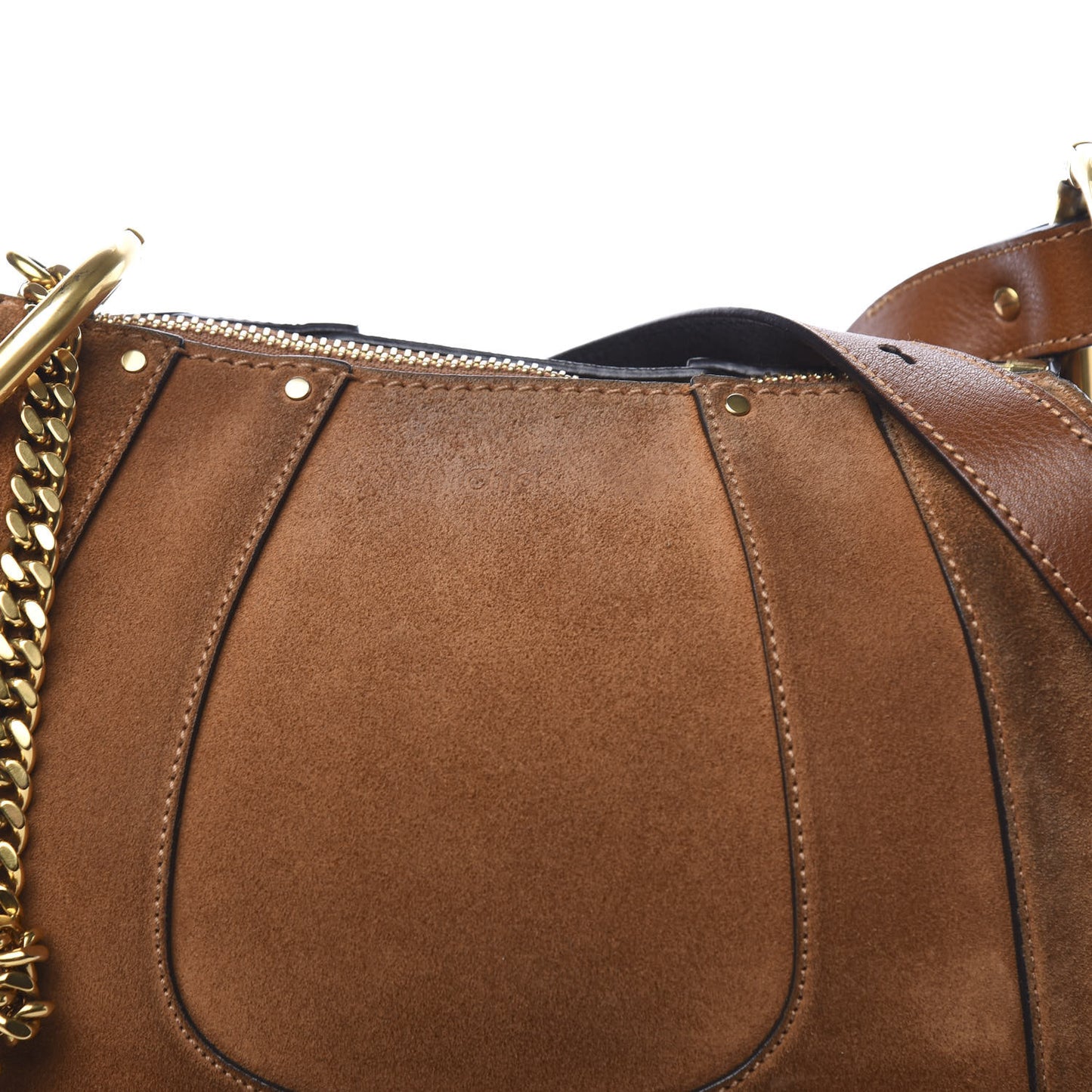 Suede Small Hayley Hobo Caramel
