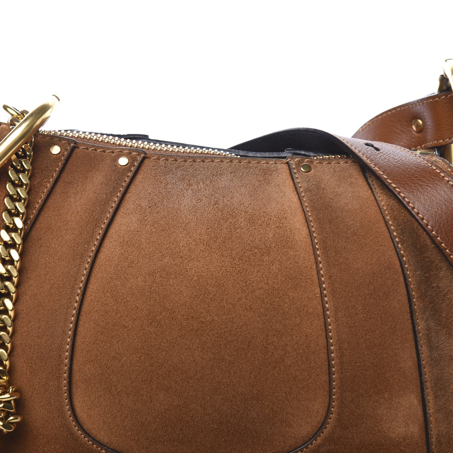 Chloe Suede Small Hayley Hobo Caramel 6 of 13