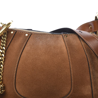 Chloe Suede Small Hayley Hobo Caramel 6 of 13