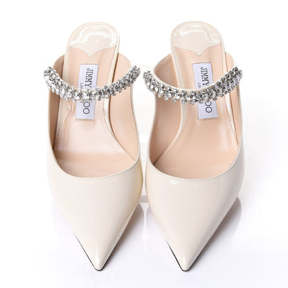 Jimmy Choo Patent Crystal Bing 65 Pumps 39.5 Ivory 5 of 9