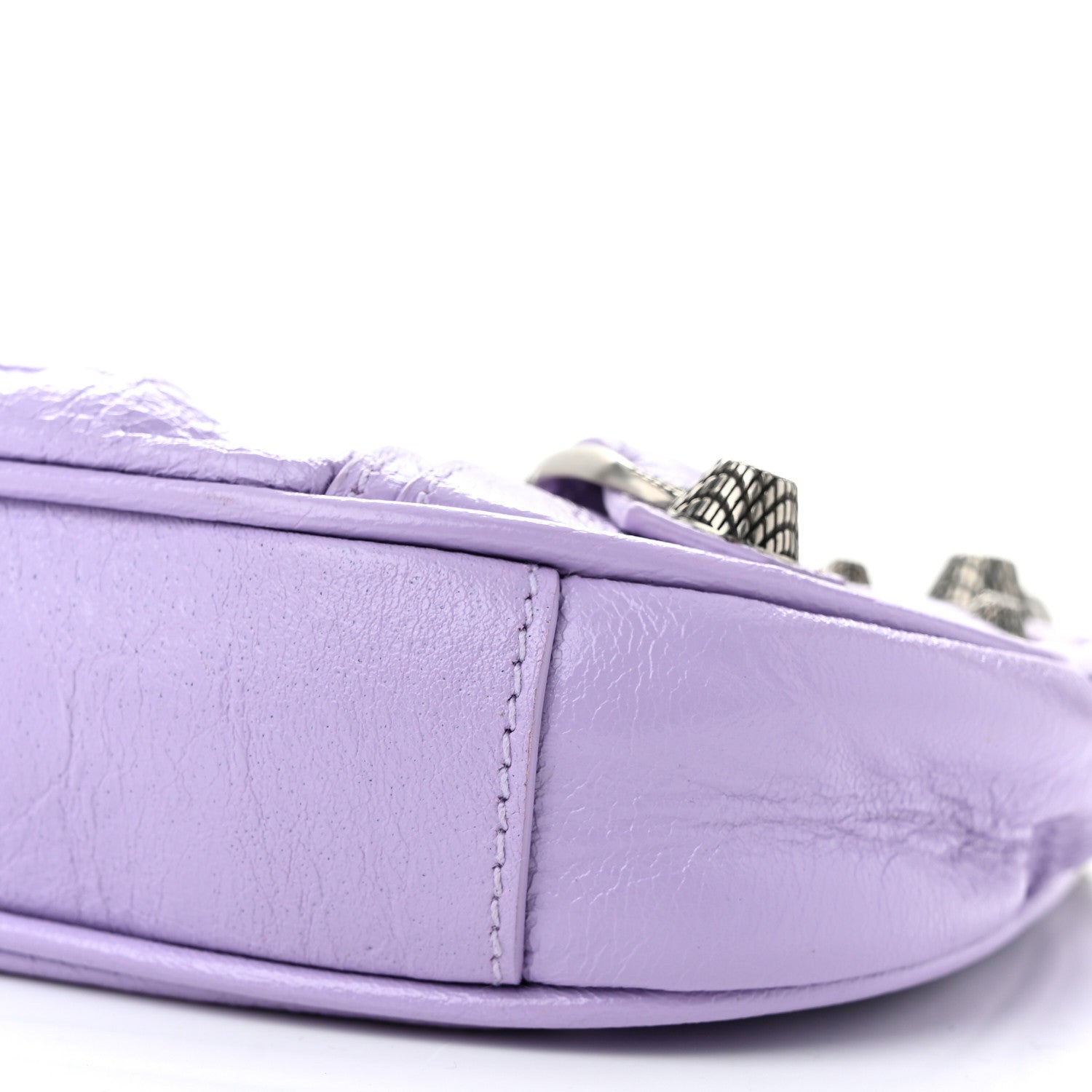 Balenciaga Agneau Arena Le Cagole Mini Purse With Chain Lilac 11 of 11