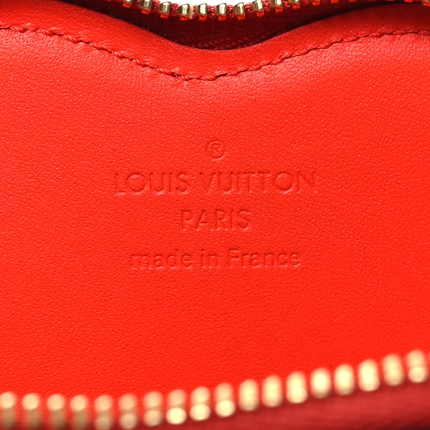 Louis Vuitton Vernis Heart Coin Purse Pink Red 7 of 8