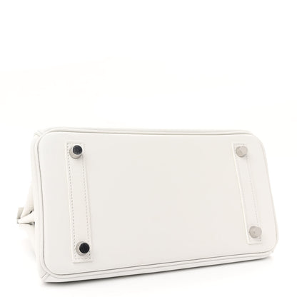 Hermes Swift Birkin 25 New White 4 of 14