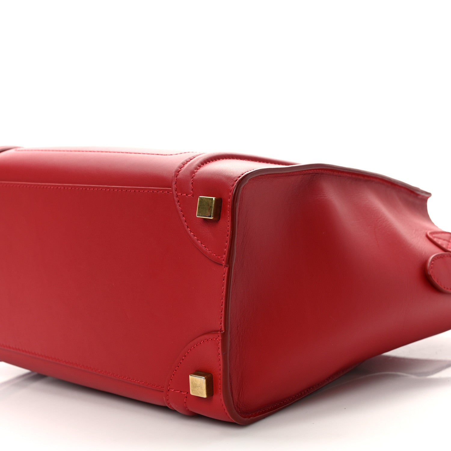 Celine Smooth Calfskin Micro Luggage Red 8 of 8